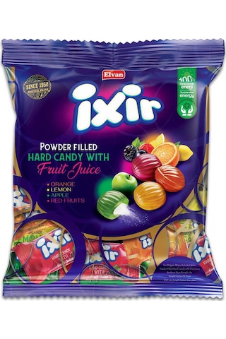 Ixir Dolgulu Meyve Sulu Sert Şeker 1000 Gram (1 Poşet)