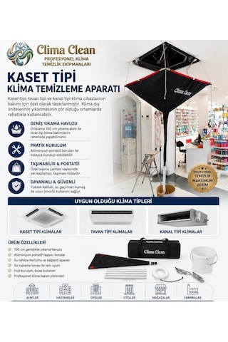 Kaset Tipi Klima Temizleme Aparatı