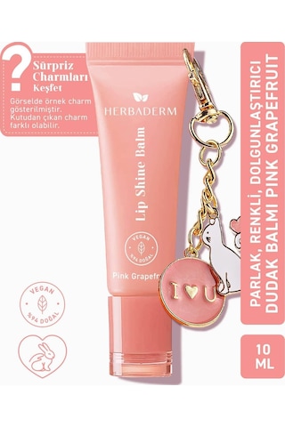 Parlatıcı, Dolgunlaştırıcı, Onarıcı Renkli Dudak Balmı, Pembe Greyfurt Aromalı 10 Ml