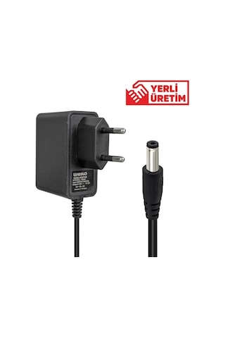 Weko 12 Volt 1 Amper 10 Watt Plastik Kasa Priz Tipi Adaptör 5.5x2.5 Uçlu