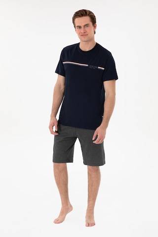 U.S. Polo Assn. Erkek Bisiklet Yaka Lacivert Pijama Takımı 50309174-VR033