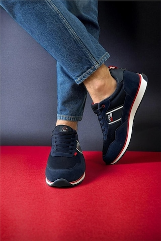 Erkek Günlük Sneaker Spor Ayakkabı Lacivert-Lacıvert Lacivert