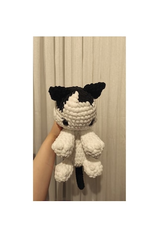 El Yapımı Tek Parça Tığ İşi Peluş: Kedi Amigurumi Çok Renkli