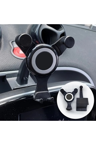 Xuweiwei Mercedes Smart Fortwo Forfour 453 Araba Telefon Tutucu Gravity 453 Mobil Telefon Tutacağı Dönebilen Kol Abs Malzeme Gösterge Paneli Montajı