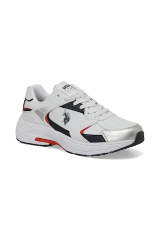 U.S. Polo Assn. Felix 4Pr Erkek Beyaz-Lacivert-Kırmızı Sneaker Ayakkabı-Beyaz