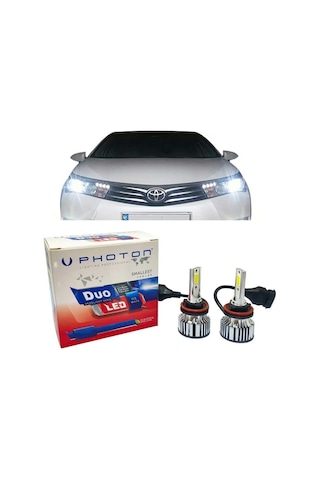 Toyota Corolla E170 Led Xenon Uzun Far Ampulü Hb3 Duo Yeni Seri Beyaz 2013-2018