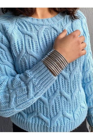 Eskitme Görünümlü Metal Kadın Bilezik 004 Çok Renkli