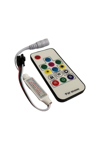 SP104E WS2811-WS2812 Volt ARGB Pixel Kontrol Cihazı RF Kumandalı Magic Led