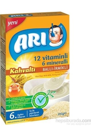 Arı Mama Kahvaltı Sütlü Ballı İrmikli Pirinç Unu 250 G