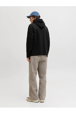 Jack & Jones Jack&jones 12289209 Jjebase Sweat Zıp Hood Sn Black Erkek Sweatshirt Siyah