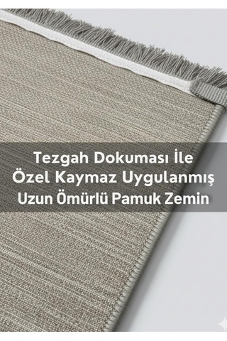 Oval-dijital Baskı Pamuk Dokuma Kaymaz Taban Salon Halısı Antre, Koridor Ve Oda İçin, Gri, 120 X 180 Genel