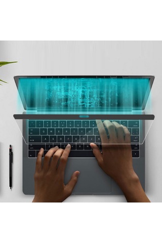 Mufunye Macbook Uyumlu Pro/air 13" 2018-2020 Manyetik Mavi Işık Engelleyici Ekran Koruyucu - Glaresız, Uv Engelleyici, Göz Kullandımı Azaltıcı 299x195mm