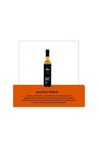 Alta Naturel Doğal Fermente Greyfurt Sirkesi 250 ML
