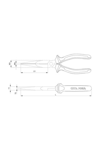 Ceta Form G15-18-0160 1000V İzoleli Kargaburun 160 MM