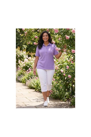 Hanezza Polo Yaka T-shirt Lila - 35199535 Lila