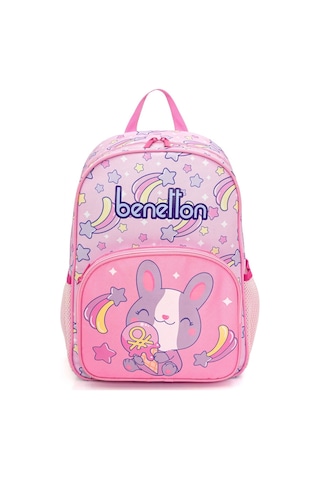 Benetton Kız Çocuk Açık Pembe Üçlü İlkokul Çanta Seti 21032 Pembe
