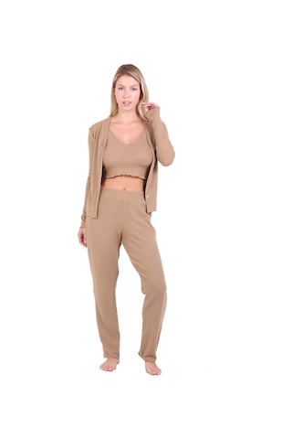 U&me Ribbed Crop 3lü Tk. Camel Um236077001 Camel