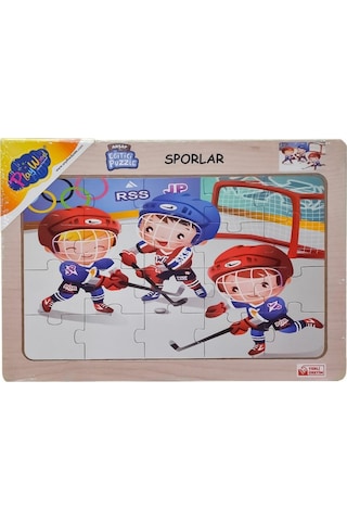 Ony-85-86-87-88 Ahşap Eğitici Puzzle Sporlar -onyıl