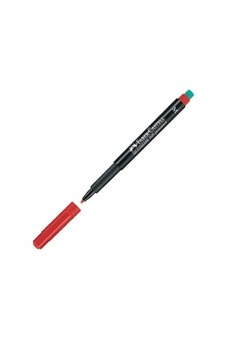 Faber-Castell 1523 21 S Kırmızı Permanent Kalem Kırmızı