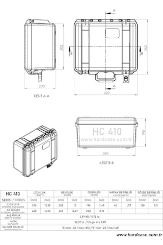 Hardcase Çanta Hc-410 Siyah