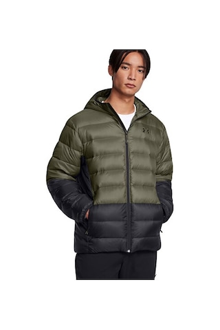 Under Armour Legend Down Hooded Jacket Erkek Outdoor Montu 1385837-390 Haki Haki