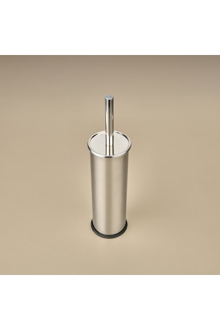 Bath Akıllı Kapaklı Tuvalet Fırçası - Krom - 36 Cm Renkli