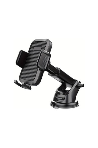 Primepickings Siyah 2'li 1 Arada Güçlü Emişli Araç İçin Telefon Tutucu Tüm Telefonlar İçin Yıkanabilir