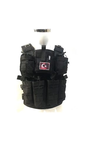 Sungu Askeri Shop Unisex Polis Hücum Yeleği Siyah Polis30032022 Siyah