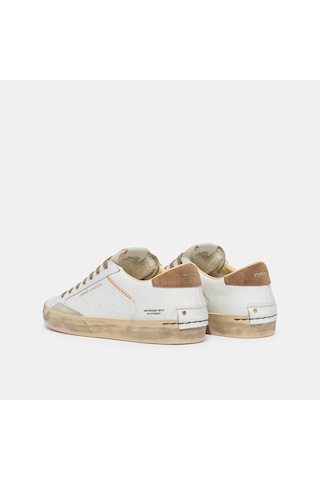 White Sneaker Erkek 190002pp8.10 Crime London Dıstressed Lo Beyaz
