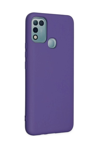 Cosmotex Newface İnfinix Hot 10 Play Kılıf Nano İçi Kadife Silikon - Mor