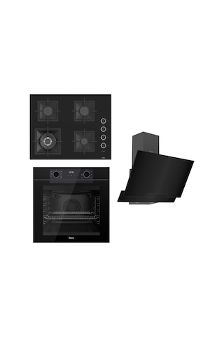 Ferre Fryart Serisi Siyah Ankastre Set SC405-WFA - QEP63CS - D063