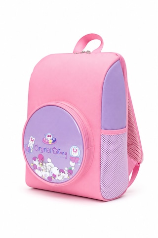 Quovo Kawaii Tarzı Özel Tasarım Anaokulu Çantası Su Geçirmez Ortopedık Anaokulu Çantası Kreş 4-7 Yaş Pembe