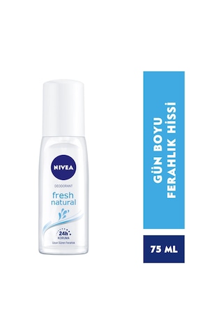 Nivea Pump Fresh Natural Kadın Sprey Deodorant 75 ML + Fresh Active Erkek Sprey Deodorant 75 ML