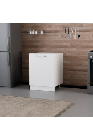 Minar Mutfak Alt Modül 1k 60cm Evye Dolap Beyaz - B1