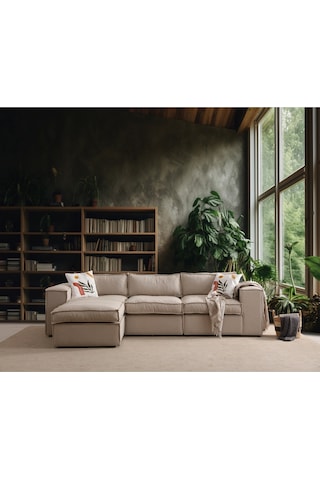 Nevada L Köşe Koltuk Takımı Bej