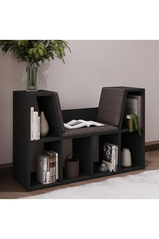 Tr Minderli Kitaplık - Oturma Alanlı 103 Cm Minimalist Tasarım Diğer