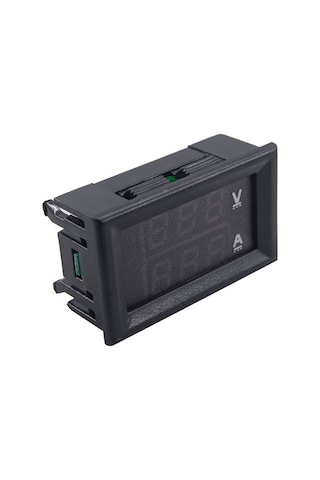 3 Adet Led Dijital Dc 0-100v 10a Voltmetre Ampermetre Paneli Test Cihazı Çift Göstergeli