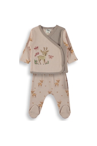 Civil Baby Ceylan Empirme 10 lu Zıbın Setleri - Pudra 96208262626S1