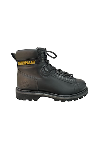 Caterpillar Alaska Black Deri Erkek Bot