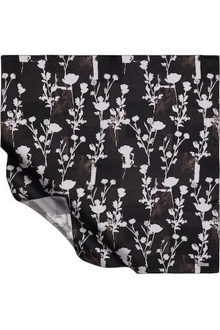 İpekevi Twill İpek Eşarp - Vintage Silhouette - Siyah Siyah