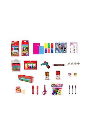 İlkokul Kırtasiye Seti 4 Kız Öğrenci