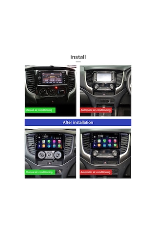 Mıtsubıshı Pajero 2017+ Multimedya Navigasyon Usb Kamera Carplayer 6 Ram