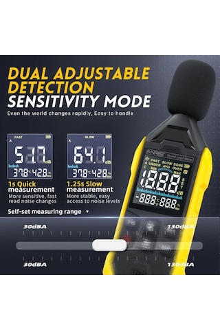 Novahub Fdm01 Profesyonel Dijital Ses Ölçme Aleti - Hassasiyetli Desibel Metre