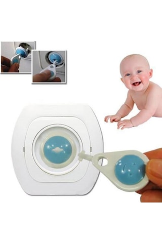 Bebek Koruma Priz Kiliti Anahtarlı 6' lı