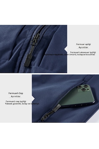 İlkbahar/yaz Erkek Günlük Çok Cepli Yelek, Bol Kesimli Su Geçirmez Hızlı Kuruyan Ceket, Dik Yaka Yelek Kırmızı