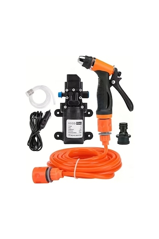Motion003 1 Takım Taşınabilir Karavan Su Hortumu Nozul Seti 12v Araç Yıkama Tabancası Eğlence Araçları Portatif Temizleyici
