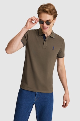 U.S. Polo Assn. U.s. Polo Assn. Erkek Koyu Haki Tişört Basic 50326975-vr111