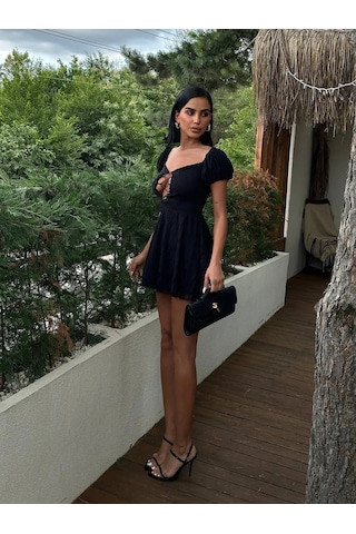 Havens Lz Dantel Princess Elbise Siyah