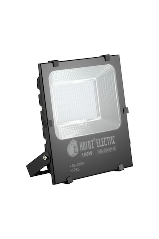Horoz Leopar-100 100w Led Projektör Siyah 6400k Ip65 Çok Renkli