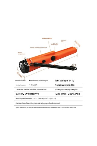 Konesam Kollektif Metal Tespit Cihazı: 360 Derece Yüksek Hassasiyetli, Taşınabilir Ve Katlanabilir Metal Arama Aracı Pil Hariç